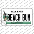 Beach Bum Maine Novelty Sticker Decal Small