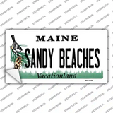 Sandy Beaches Maine Novelty Sticker Decal Small