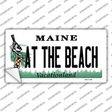 At The Beach Maine Novelty Sticker Decal Small