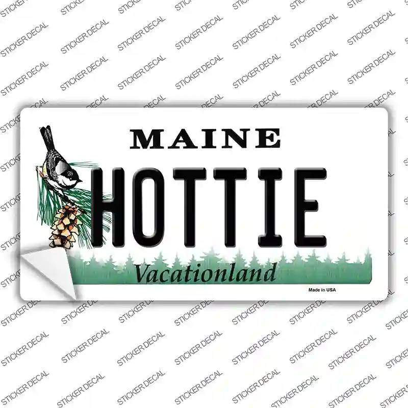 Hottie Maine Novelty Sticker Decal