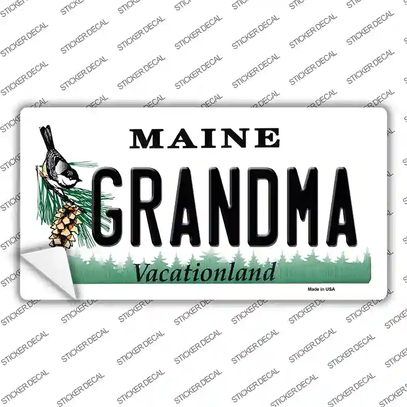 Grandma Maine Novelty Sticker Decal Small