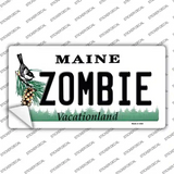 Zombie Maine Novelty Sticker Decal Small