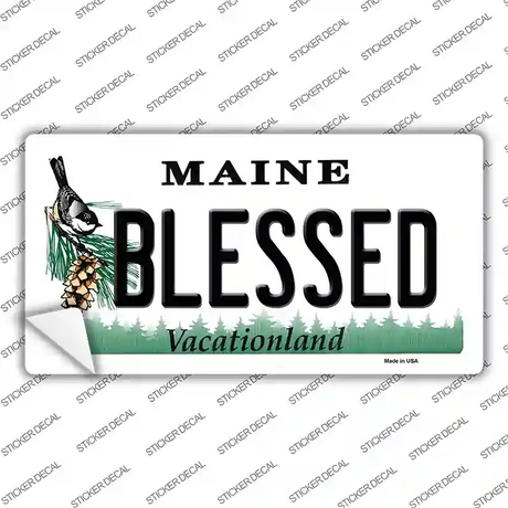 Blessed Maine Novelty Sticker Decal Small