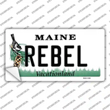 Rebel Maine Novelty Sticker Decal Small