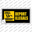 Deport Illegals Novelty Sticker Decal Small