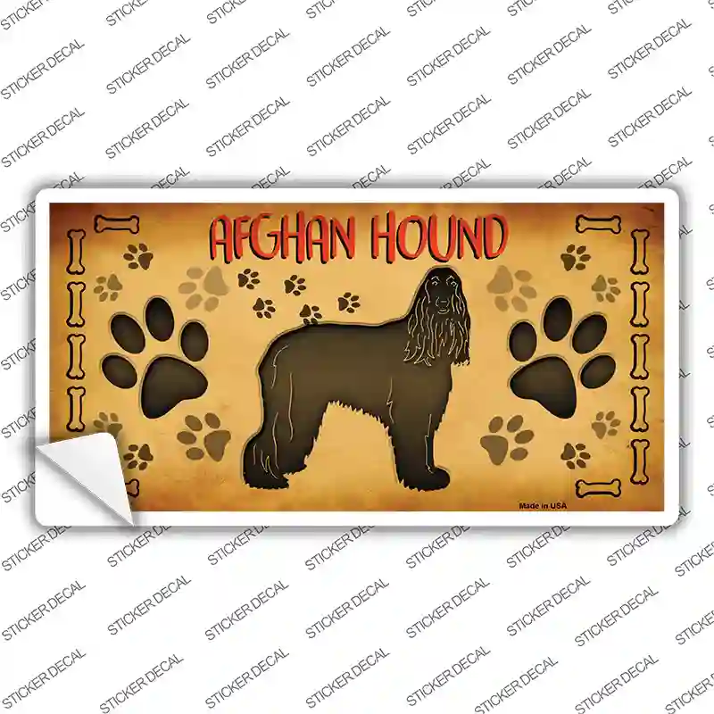 Afghan Hound Novelty Sticker Decal | Smart Blonde