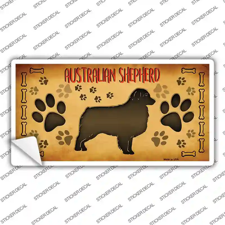 Australian Shepherd Novelty Sticker Decal Small