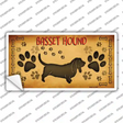 Basset Hound Novelty Sticker Decal Small