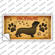 Dachshund Novelty Sticker Decal Small