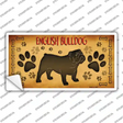 English Bulldog Novelty Sticker Decal Small