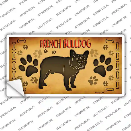 French Bulldog Novelty Sticker Decal Small