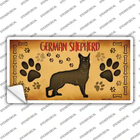 German Shepherd Novelty Sticker Decal Small