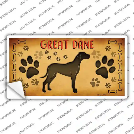 Great Dane Novelty Sticker Decal Small