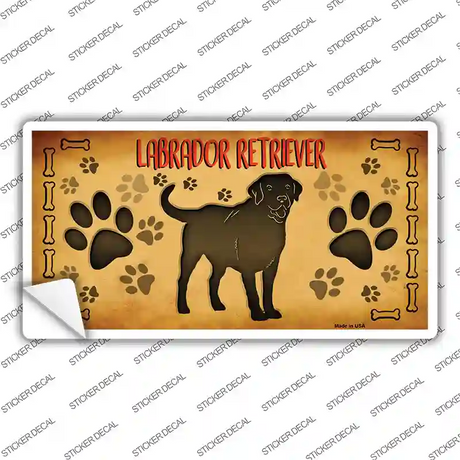 Labrador Retriever Novelty Sticker Decal Small