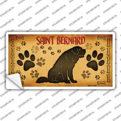 Saint Bernard Novelty Sticker Decal Small