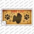 Shih Tzu Novelty Sticker Decal Small