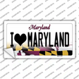 I Love Maryland Novelty Sticker Decal Small