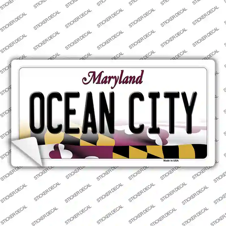 Ocean City Maryland Novelty Sticker Decal Small