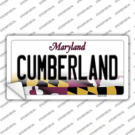 Cumberland Maryland Novelty Sticker Decal Small