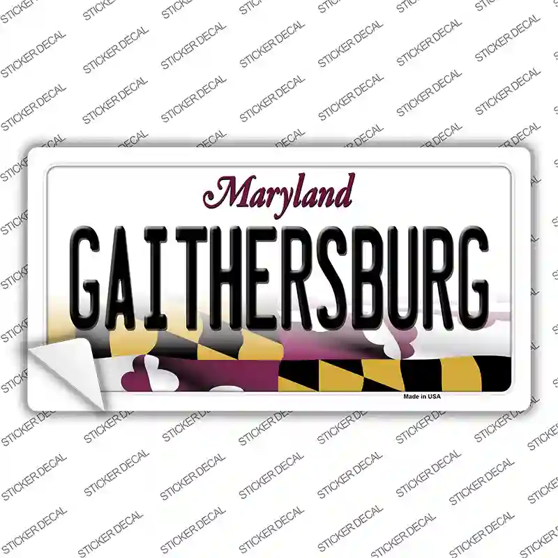 Gaithersburg Maryland Novelty Sticker Decal Small