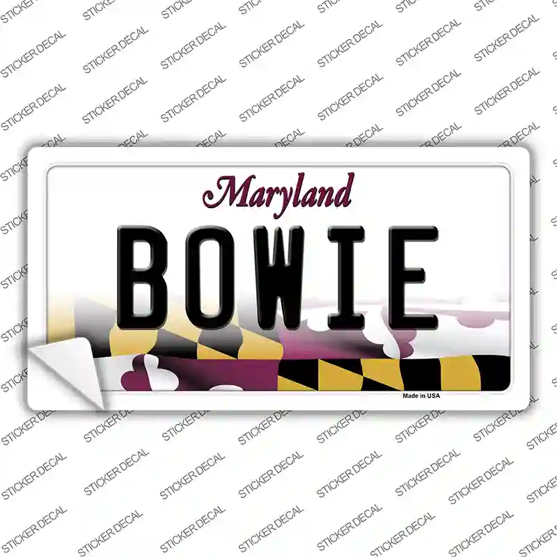 Bowie Maryland Novelty Sticker Decal Small