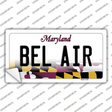 Bel Air Maryland Novelty Sticker Decal Small