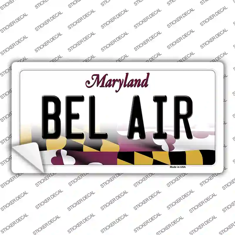 Bel Air Maryland Novelty Sticker Decal Small