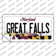 Great Falls Maryland Novelty Sticker Decal Small