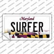 Surfer Maryland Novelty Sticker Decal Small