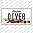 Diver Maryland Novelty Sticker Decal Small