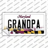 Grandpa Maryland Novelty Sticker Decal Small