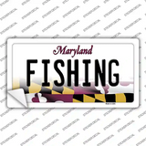 Fishing Maryland Novelty Sticker Decal Small