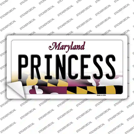 Princess Maryland Novelty Sticker Decal Small