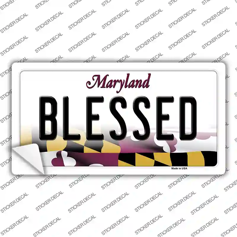 Blessed Maryland Novelty Sticker Decal Small