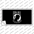 POW MIA Black Flag Novelty Sticker Decal Small