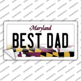 Best Dad Maryland Novelty Sticker Decal Small