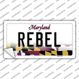 Rebel Maryland Novelty Sticker Decal Small