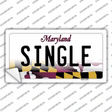 Single Maryland Novelty Sticker Decal Small