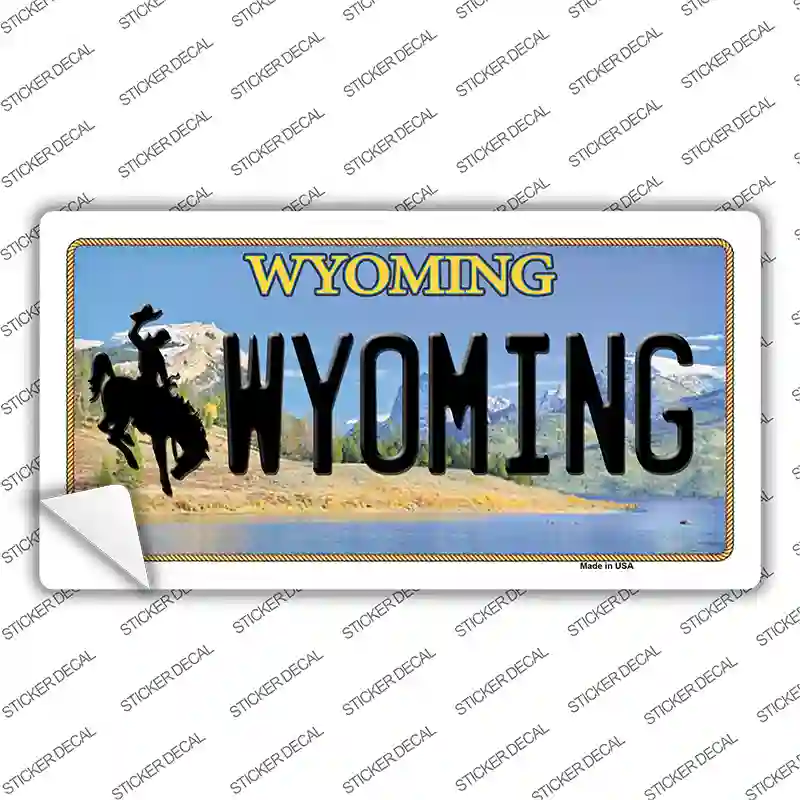 Wyoming Novelty Sticker Decal Small