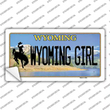 Wyoming Girl Novelty Sticker Decal Small