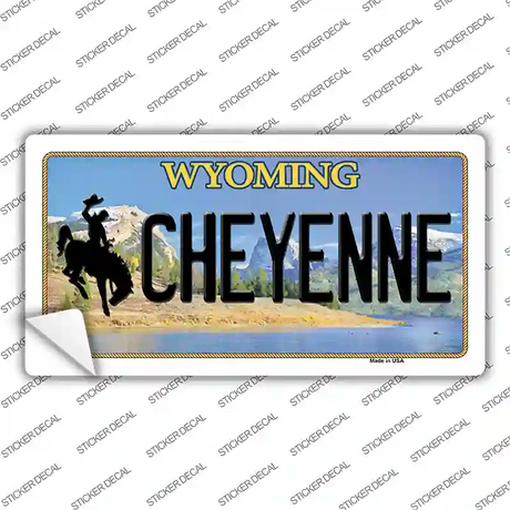 Cheyenne Wyoming Novelty Sticker Decal Small