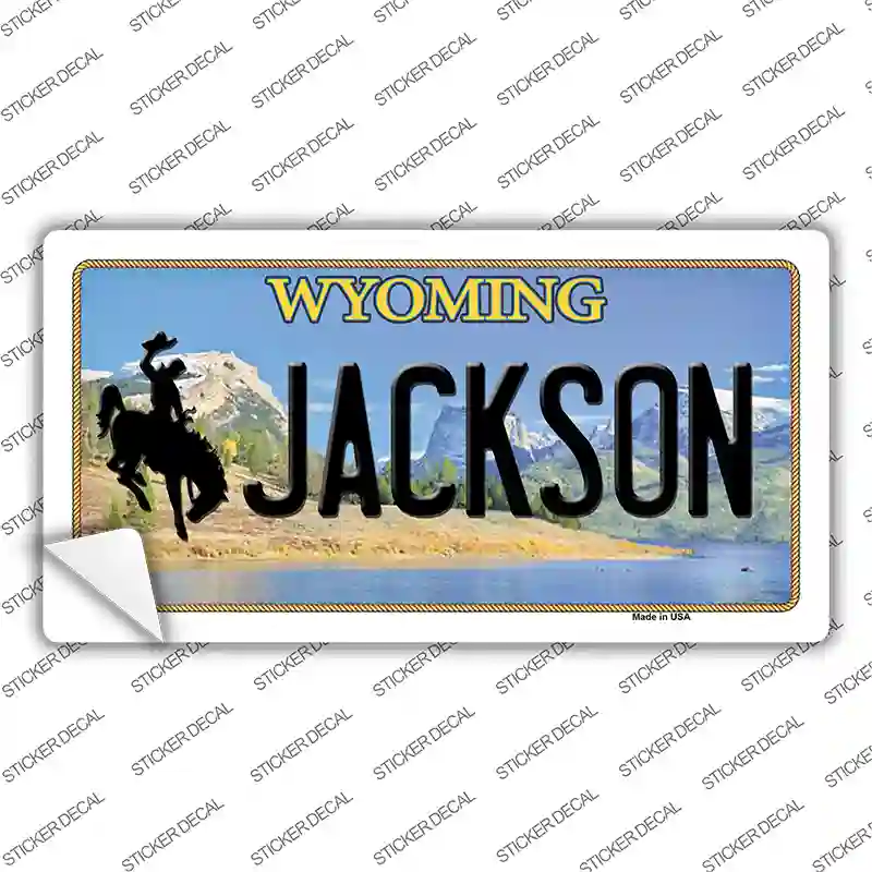 Jackson Wyoming Novelty Sticker Decal Small