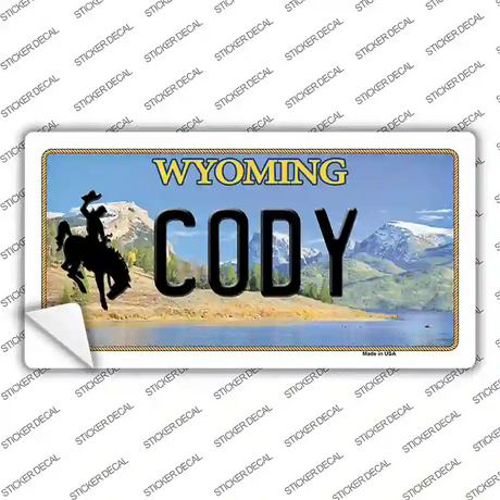 Cody Wyoming Novelty Sticker Decal Small