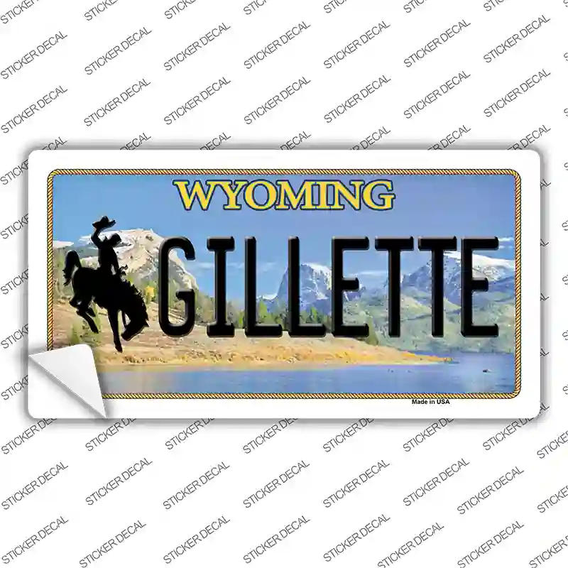 Gillette Wyoming Novelty Sticker Decal Small