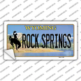 Rock Springs Wyoming Novelty Sticker Decal Small