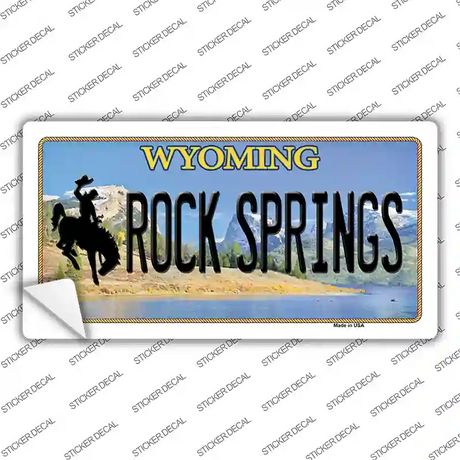 Rock Springs Wyoming Novelty Sticker Decal Small