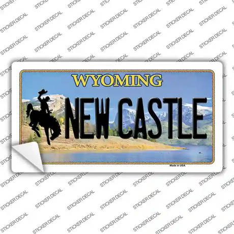 New Castle Wyoming Novelty Sticker Decal Small