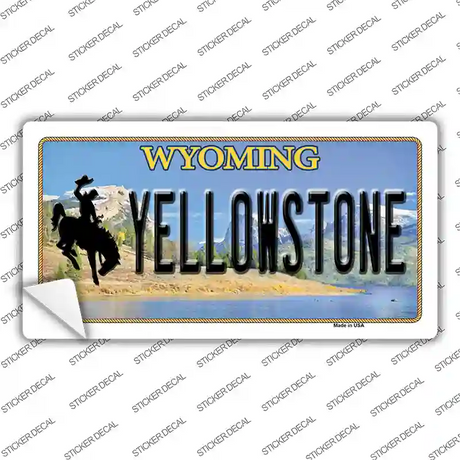 Yellowstone Wyoming Novelty Sticker Decal Small