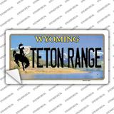 Teton Range Wyoming Novelty Sticker Decal Small