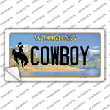 Cowboy Wyoming Novelty Sticker Decal Small